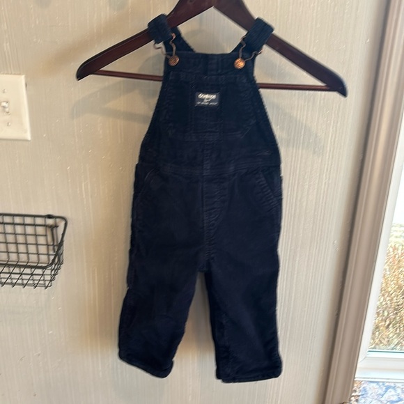 Oshkosh B’gosh Navy corduroy overalls - Picture 1 of 5